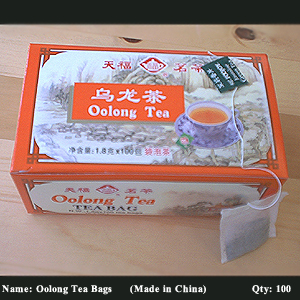 100 Chinese Oolong Tea Bags